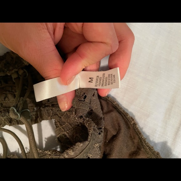 Dark olive green bralette - Picture 7 of 8